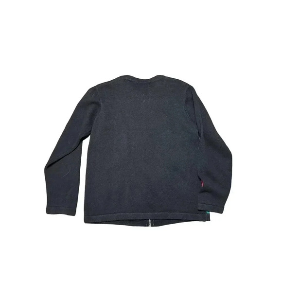 Victoria Jones Women's Multicolor Christmas Presents Zip Up Sweater Size S - Picture 6 of 6